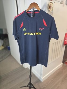 Ecote Kids Navy Blue Performance Tee with Red Accents